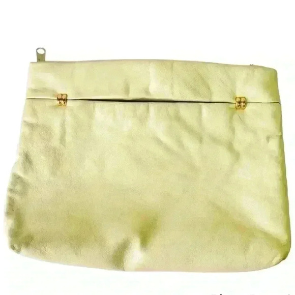 Vintage Bechamel White Leather Clutch Purse. - Picture 1 of 9